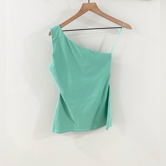 Susana Monaco One Shoulder Top Mint Green Size Small - Picture 5 of 5